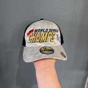 Kansas City Royals 2015 World Series Champs On Field Hat - New Era 39THIRTY OSFM